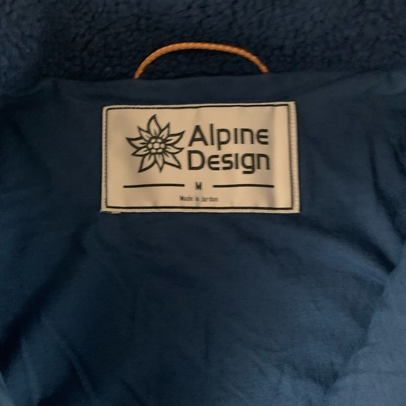 Alpine Design Mens Navy Fleece Jacket - Picture 4 of 5